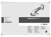 Bosch AdvancedGrind 18 Originalbetriebsanleitung
