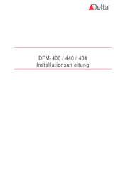 Delta Controls DFM-404 Installationsanleitung