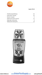 testo 410-2 Bedienungsanleitung