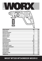 Worx WX337 Originalbetriebsanleitung
