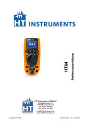 HT Instruments 1010340 Bedienungsanleitung