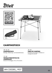 Crivit HG06177 Montage-, Bedienungs- Und Sicherheitshinweise