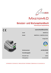 ELETTROLASER MASTER 4.0 Benutzer- Und Wartungshandbuch