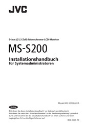 JVC MS-S200 Installationshandbuch