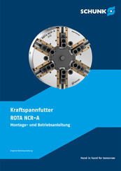 Schunk ROTA NCR-A Montage- Und Betriebsanleitung