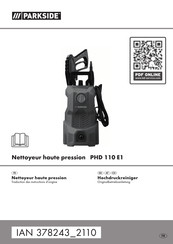 Parkside PHD 110 E1 Originalbetriebsanleitung