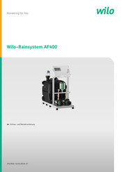 Wilo AF400 Einbau- Und Betriebsanleitung