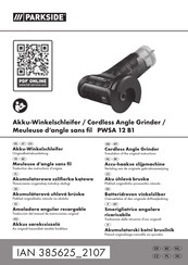 Parkside PWSA 12 B1 Originalbetriebsanleitung