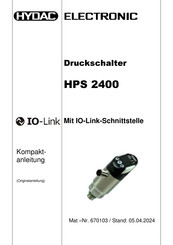 HYDAC ELECTRONIC HPS 2400 Kompaktanleitung