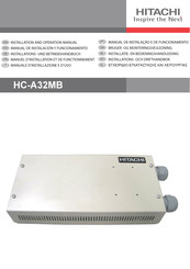 Hitachi HC-A32MB Installations- Und Betriebshandbuch