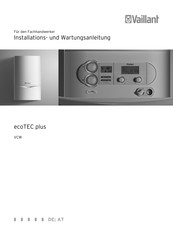 Vaillant ecoTEC plus VCW AT 196/3-5 A Installations- Und Wartungsanleitung