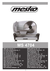 Mesko MS 4704 Bedienungsanweisung