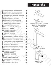 HANSGROHE Logis 110 Fine CoolStart 71255 Serie Gebrauchsanleitung, Montageanleitung