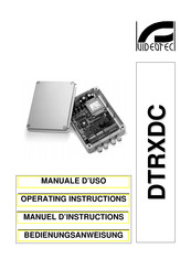 Videotec DTRXDC Bedienungsanweisung