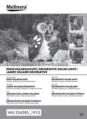 Melinera HG06098A Montage-, Bedienungs- Und Sicherheitshinweise