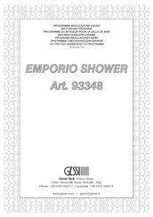 Gessi EMPORIO SHOWER 93348 Kurzanleitung