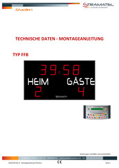 Stramatel FFB Technische Daten - Montageanleitung