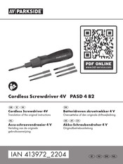 Parkside 413972 2204 Originalbetriebsanleitung