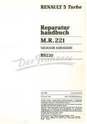 Renault 5 Turbo 1980 Reparatur