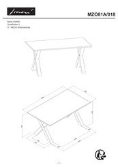 Finori Manoa MZO81A/018 Montageanleitung