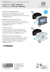 S+S REGELTECHNIK HYGRASGARD KFTF 20 Bedienungs- Und Montageanleitung