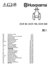 Husqvarna DCR100 Bedienungsanweisung