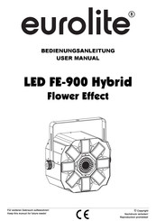 EuroLite LED FE-900 Hybrid Flower Effect Bedienungsanleitung