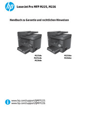 HP MFP M225 Handbuch Zu Garantie Und Rechtlichen Hinweisen