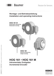 Baumer HOG 161 Montage- Und Betriebsanleitung