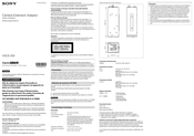 Sony HDCE-200 Bedienungshandbuch