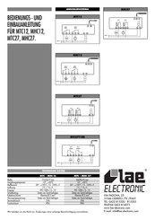 Lae Electronic MTC12 Bedienungs- Und Einbauanleitung