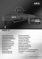 Aeg WB2E 12 Gebrauchsanleitung