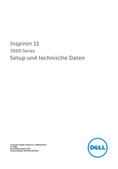 Dell Inspiron 11 3000 Serie Bedienungsanleitung