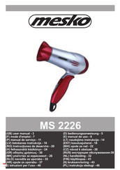 Mesko MS 2226 Bedienungsanweisung