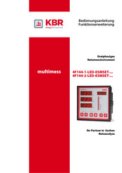 Kbr 4F144-1-LED-ESMSET- Serie Bedienungsanleitung