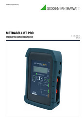 Gossen MetraWatt B100B Bedienungsanleitung