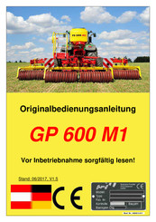 APV GP 600 M1 Original Bedienungsanleitung