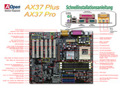 AOpen AX37 Plus Schnellinstalationsanleitung
