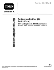 Toro 79110 Bedienungsanleitung