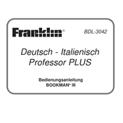 Franklin BDL-3042 Bedienungsanleitung