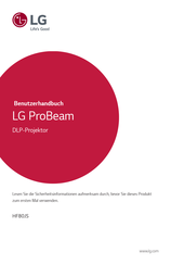 Lg ProBeam HF80J Benutzerhandbuch