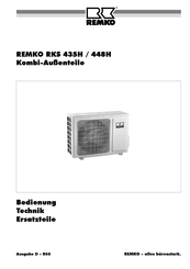 REMKO RKS 435H Bedienung - Technik - Ersatzteile