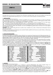 Lae Electronic LTW12 Bedienungs- Und Einbauanleitung
