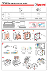 Legrand RJ45 300 UTP CAT 6 Kurzanleitung