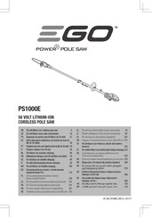 Ego Power+ PS1003E Bedienungsanleitung