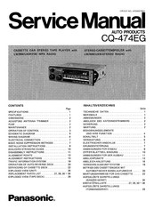 Panasonic CQ-474EG Serviceanleitung