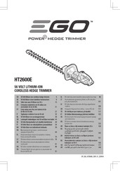 Ego Power+ HT2601E Bedienungsanleitung