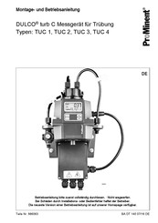 ProMinent DULCO turb TUC 1 Montage- Und Betriebsanleitung