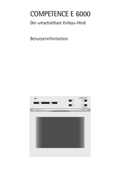 Aeg COMPETENCE E 6000 Benutzerinformation