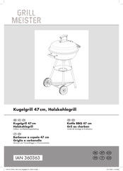 GRILL MEISTER 360363 Aufbau- Und Bedienungsanleitung